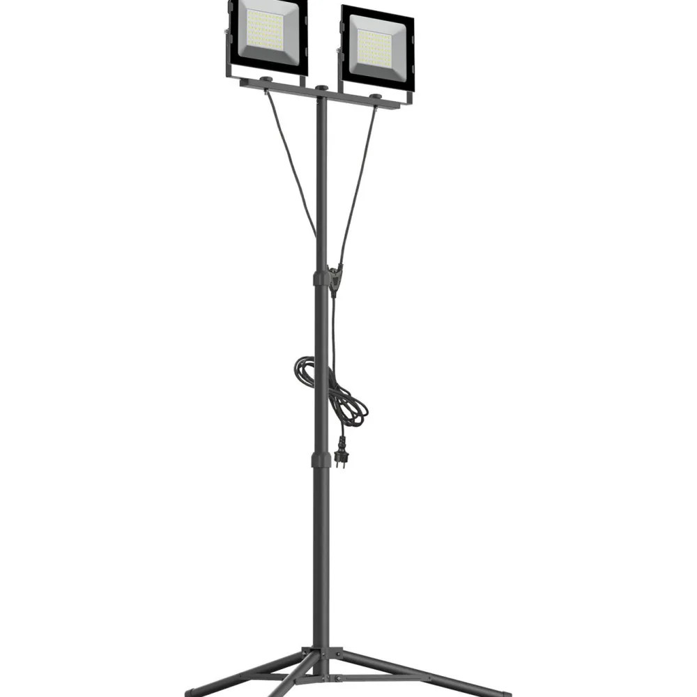 Clearance Työvalaisin LED Max, 2x50W, 2x4000lm, 4000K, IP44, tripod-jalusta Valonheittimet