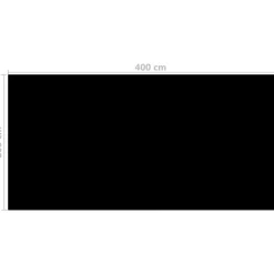 Clearance Uima-altaan suoja musta 400x200 cm pe Uima-Altaat