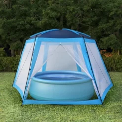 Uima-altaan teltta 660x580x250 cm sininen*FinePRICE New
