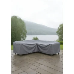 Ulkokalusteiden suojapeite Klas, L-malli, harmaa*Venture Home
