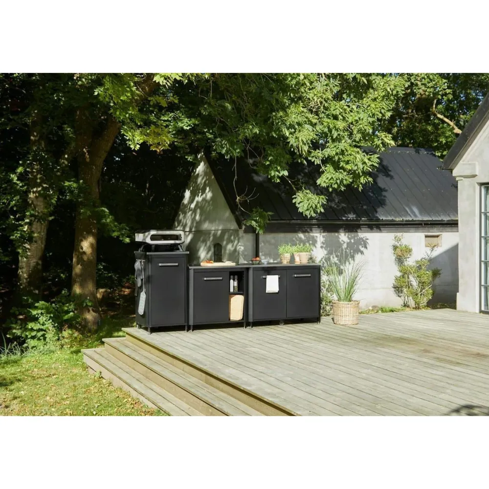 Outlet Ulkokeittiö , 90x60x90cm, rosteritaso, musta Grillaustarvikkeet