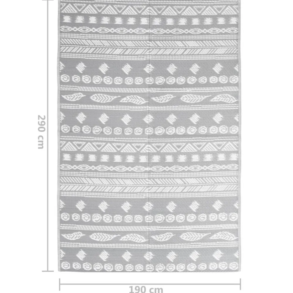 Discount Ulkomatto harmaa 190x290 cm PP (16973) Terassimatot
