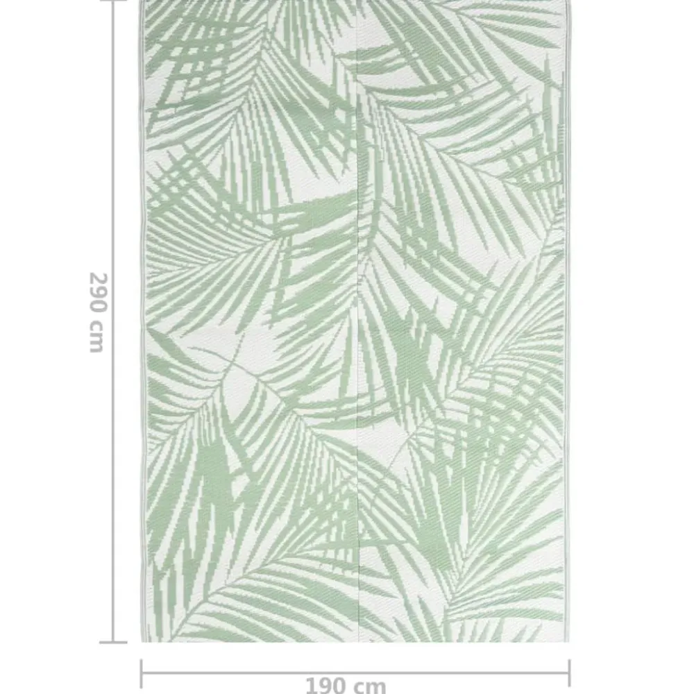 Ulkomatto vihreä 190x290 cm PP (16910) Terassimatot