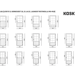 Ulko-ovi UL7A M16 Huvila mittatilausovi*Kaskipuu Hot