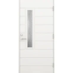 Discount Ulko-ovi Modern 9- karmi 115 mm valkoinen Ulko-Ovet