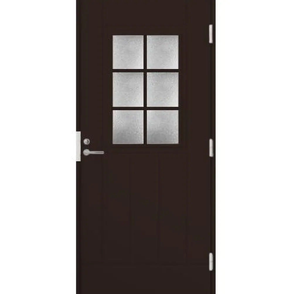 Ulko-ovi 6R Extra 9-10x21 karmi 115 mm RR32 tummanruskea*Oulux Sale