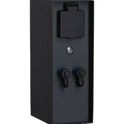 Ulkopistorasiapylväs hämärätunnistimella Plug & Shine Rio, IP44, antrasiitti*Paulmann New