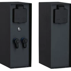 Ulkopistorasiapylväs hämärätunnistimella Plug & Shine Rio, IP44, antrasiitti*Paulmann New