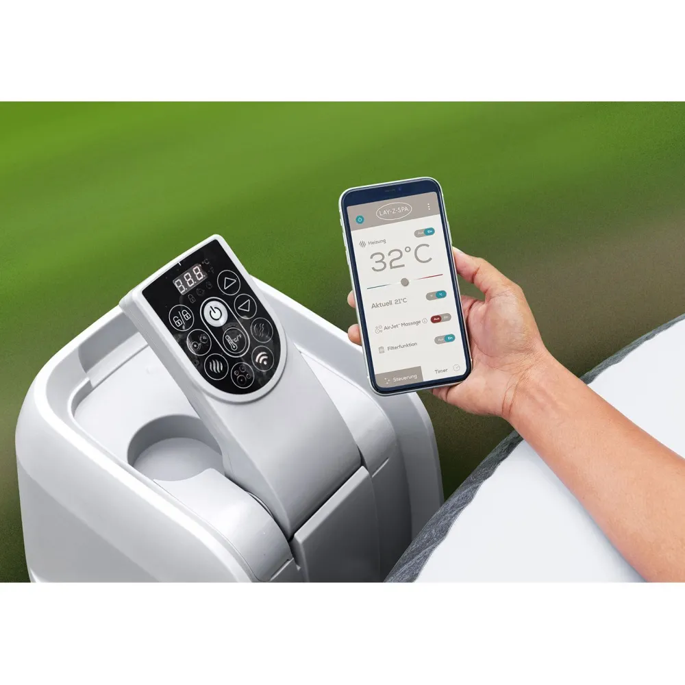 Best Ulkoporeallas Lay-Z-Spa Cabo Smart Hydrojet 6, 4-6 henkilöä, 144 suutinta Ulkoporealtaat