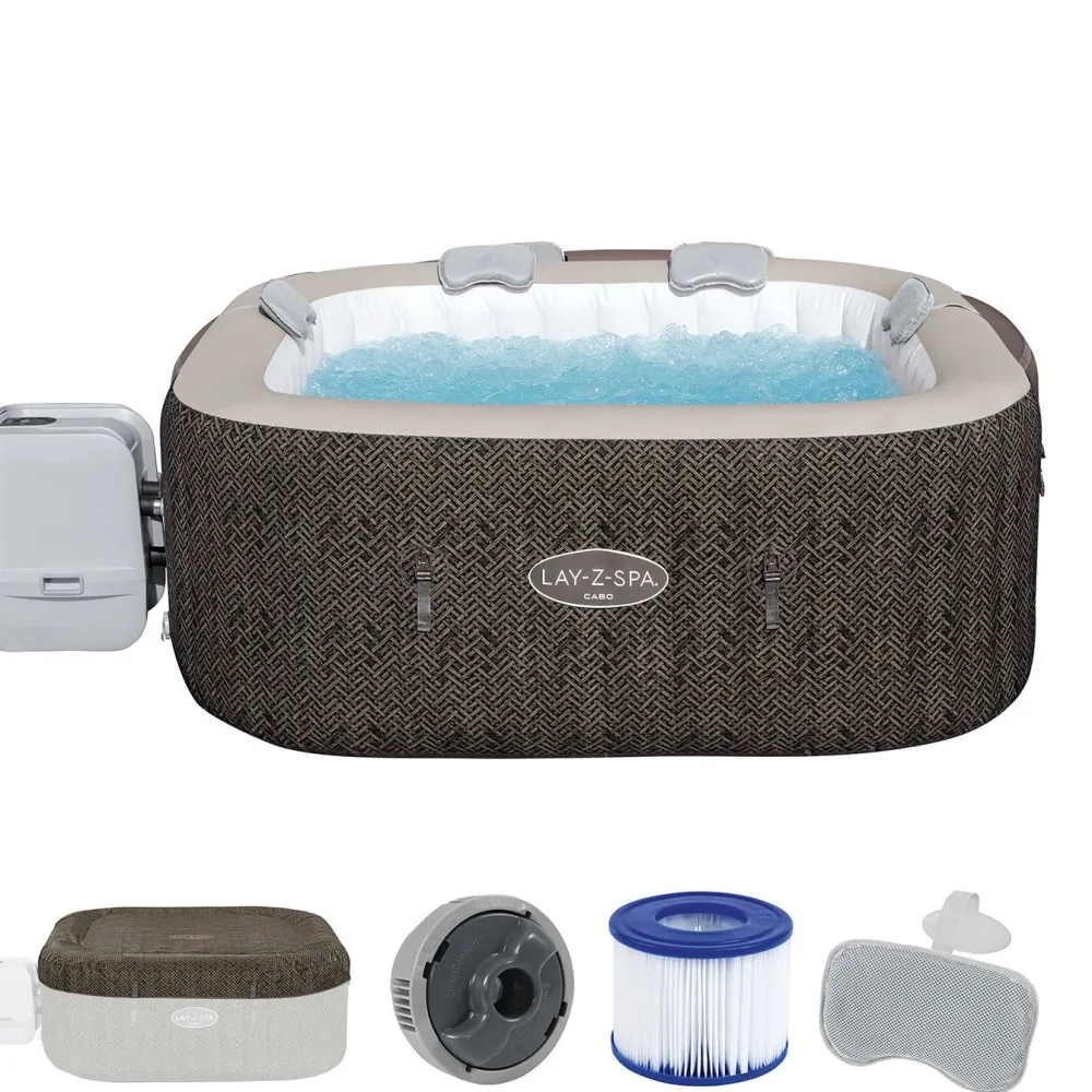 Best Ulkoporeallas Lay-Z-Spa Cabo Smart Hydrojet 6, 4-6 henkilöä, 144 suutinta Ulkoporealtaat