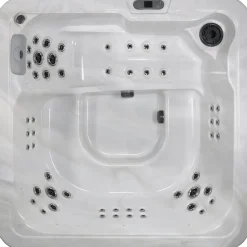 Outlet Ulkoporeallas Comfort Garden Stella, 6 hlöä, 52 suutinta, harmaa/vaalea marmori Ulkoporealtaat