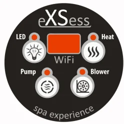 Outlet Ulkoporeallas TopSpa xs Wifi 6 hlöä brown/dark grey Kylpytynnyrit