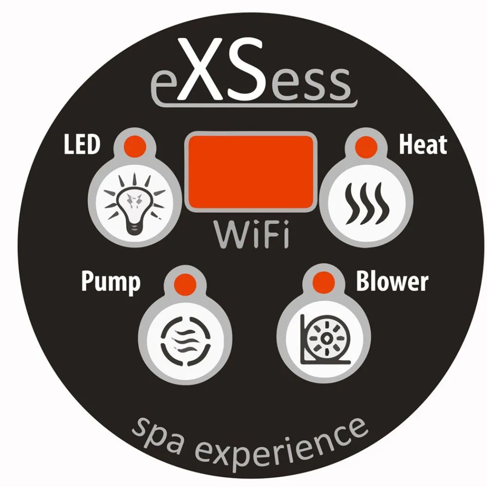 Outlet Ulkoporeallas TopSpa xs Wifi 6 hlöä brown/dark grey Kylpytynnyrit