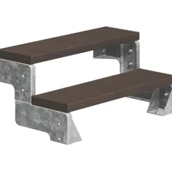 Ulkoportaat Gardentop Trimax ilman kaidetta tummanruskea eri kokoja*Dolle Clearance