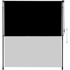New Ulkorullaverho 200x270 cm antrasiitti Verhot