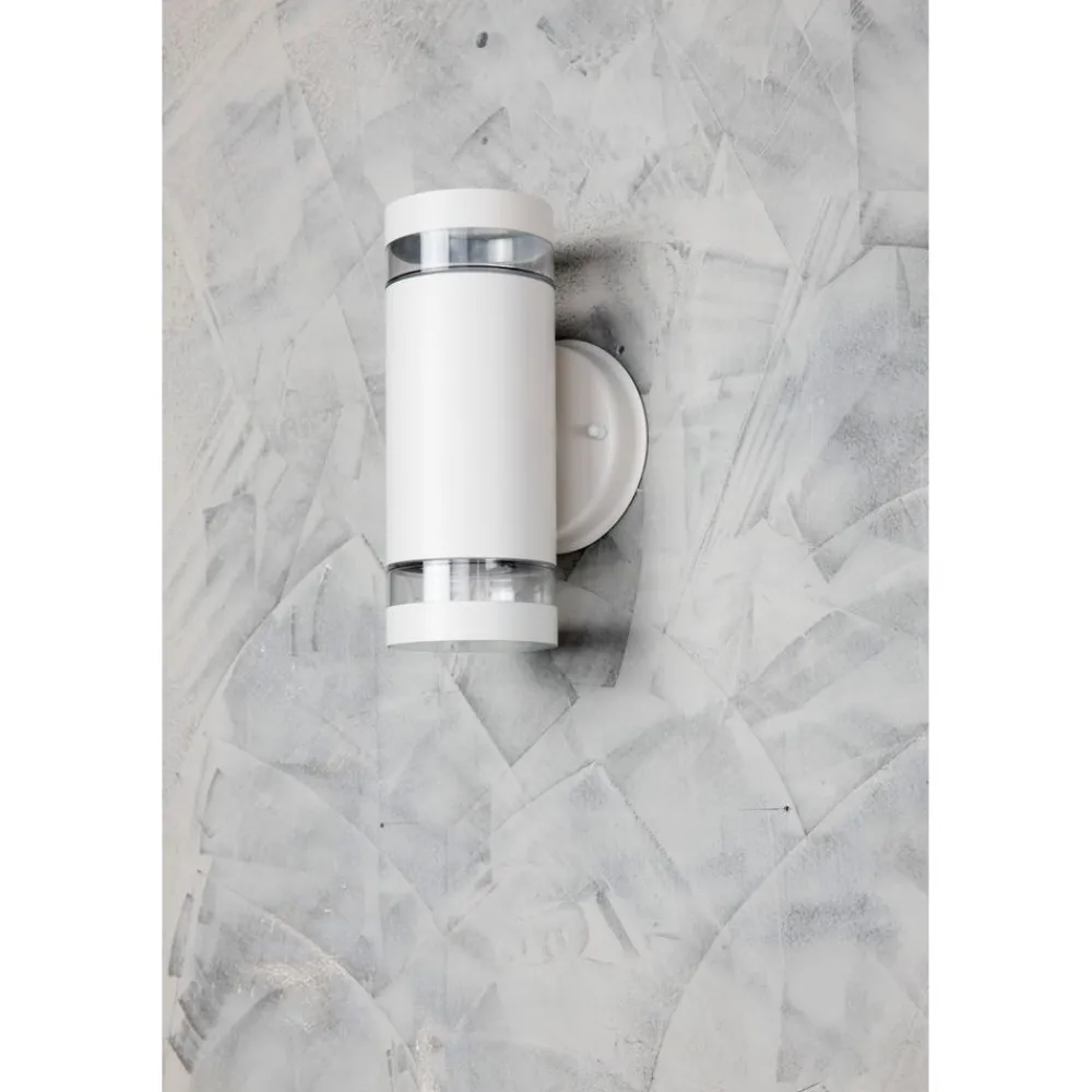 Outlet Ulkoseinävalaisin Alppila XL-W max 2x35W GU10 225x115x121 mm IP44 valkoinen Ulkoseinävalaisimet|Kylpyhuonevalaisimet