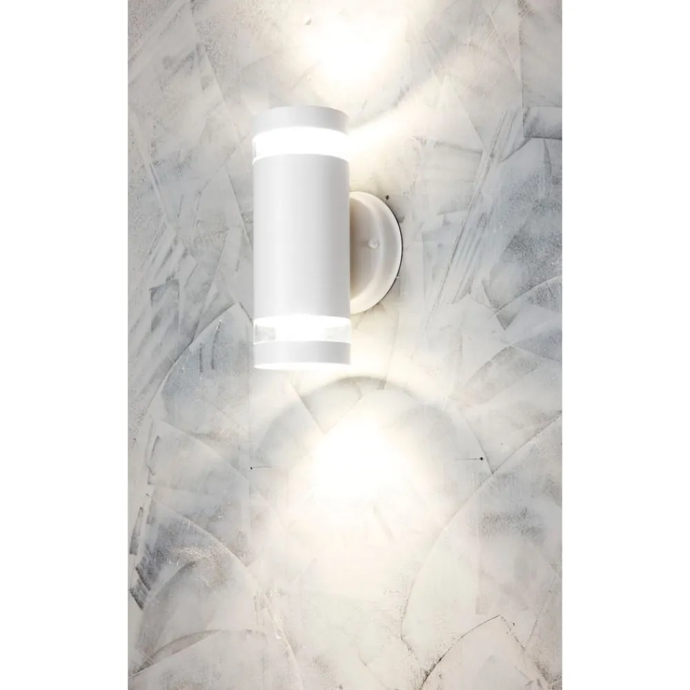 Outlet Ulkoseinävalaisin Alppila XL-W max 2x35W GU10 225x115x121 mm IP44 valkoinen Ulkoseinävalaisimet|Kylpyhuonevalaisimet