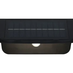 Ulkoseinävalaisin Atico, aurinkokenno/hybridi, ladattava, liike- ja hämärätunnistin, 4000K, mattamusta*Trio Discount