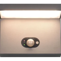 Ulkoseinävalaisin Blyde, aurinkokenno/hybridi, ladattava, liiketunnistin, antrasiitti*Trio Discount