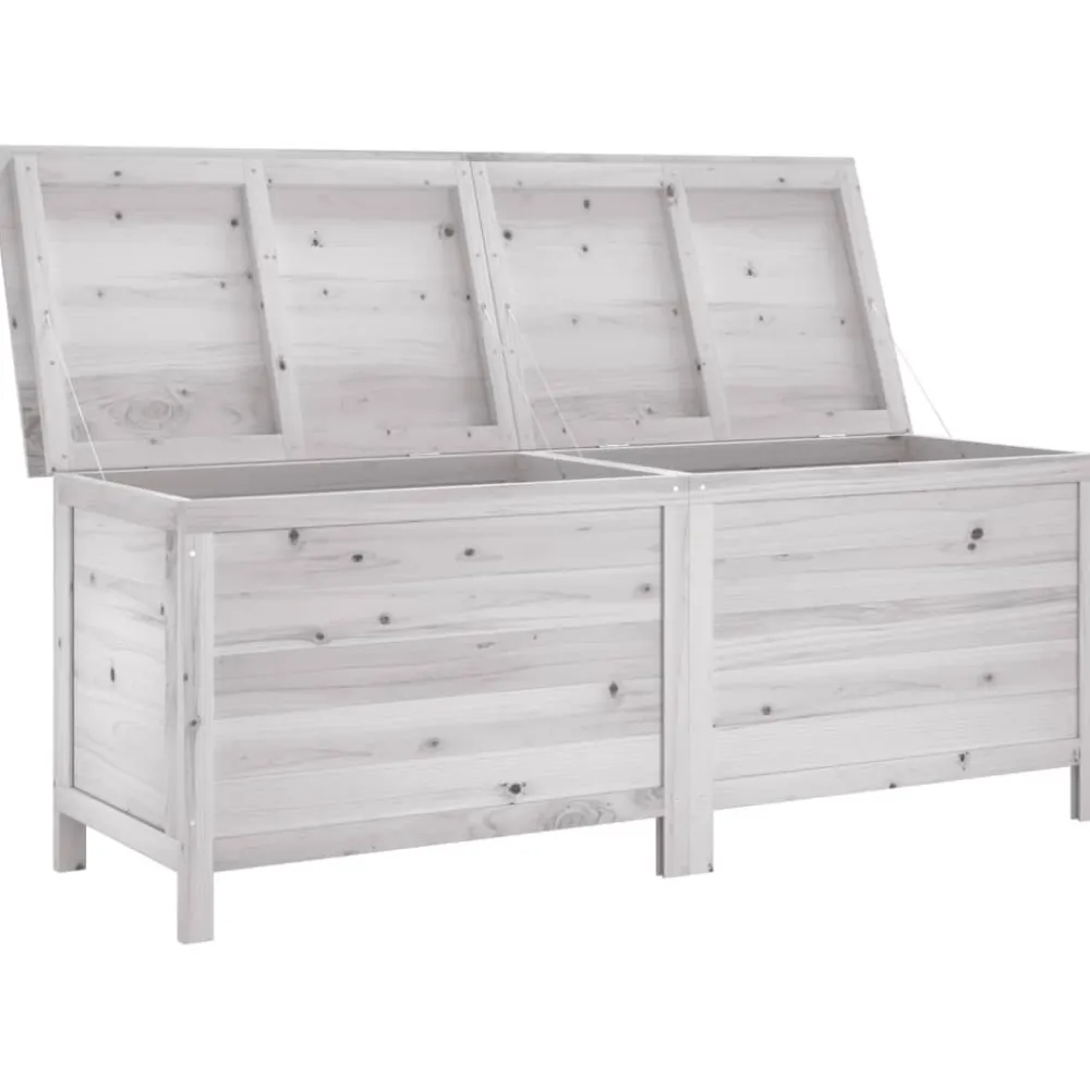 Discount Ulkosäilytyslaatikko valkoinen 150x50x56,5 cm, kuusi Säilytyslaatikot Ulos