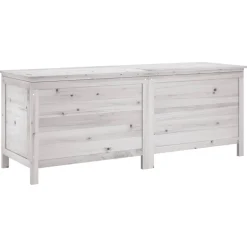 Discount Ulkosäilytyslaatikko valkoinen 150x50x56,5 cm, kuusi Säilytyslaatikot Ulos