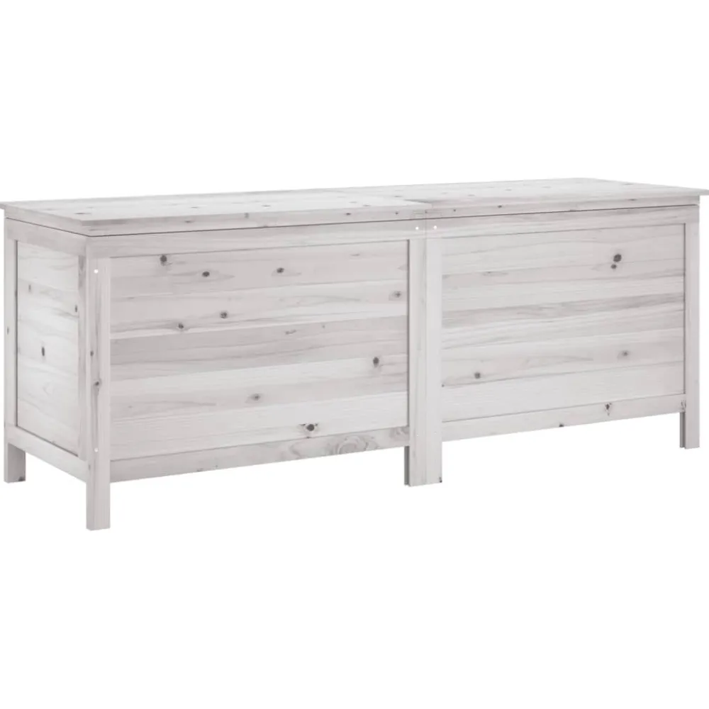 Discount Ulkosäilytyslaatikko valkoinen 150x50x56,5 cm, kuusi Säilytyslaatikot Ulos
