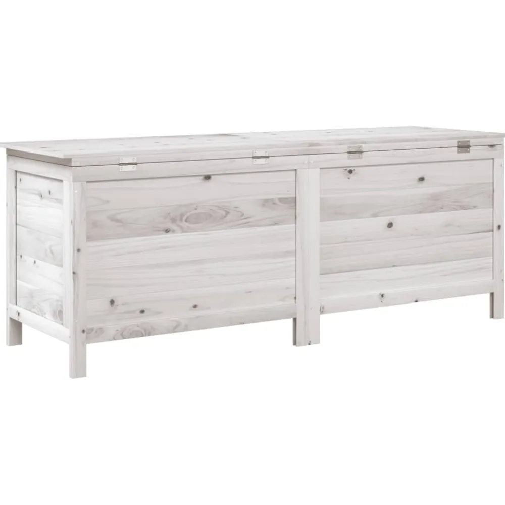 Discount Ulkosäilytyslaatikko valkoinen 150x50x56,5 cm, kuusi Säilytyslaatikot Ulos