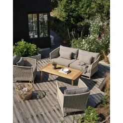 New Ulkosohva Aster, 3-istuttava, beige Ulkosohvat|Polyrottinkikalusteet