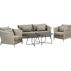 New Ulkosohva Aster, 3-istuttava, beige Ulkosohvat|Polyrottinkikalusteet