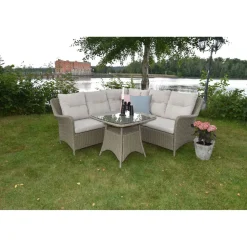 Ulkosohvaryhmä Bristol, 4-istuttava, beige*Baltic Garden