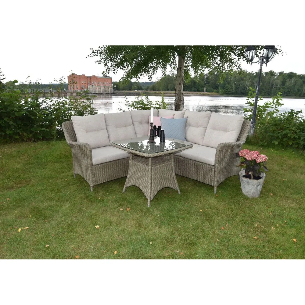 Ulkosohvaryhmä Bristol, 4-istuttava, beige*Baltic Garden