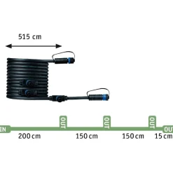 Ulkospottisarja Plug & Shine älyvalaisin 3-osainen musta*Paulmann Best