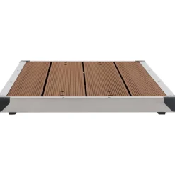 Discount Ulkosuihkualusta WPC ruostumaton teräs 110x62 cm ruskea Suihkualtaat