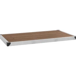 Discount Ulkosuihkualusta WPC ruostumaton teräs 110x62 cm ruskea Suihkualtaat