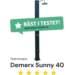 Clearance Ulkosuihku Sunny 40, aurinkolämmitteinen, musta Ulkosuihkut