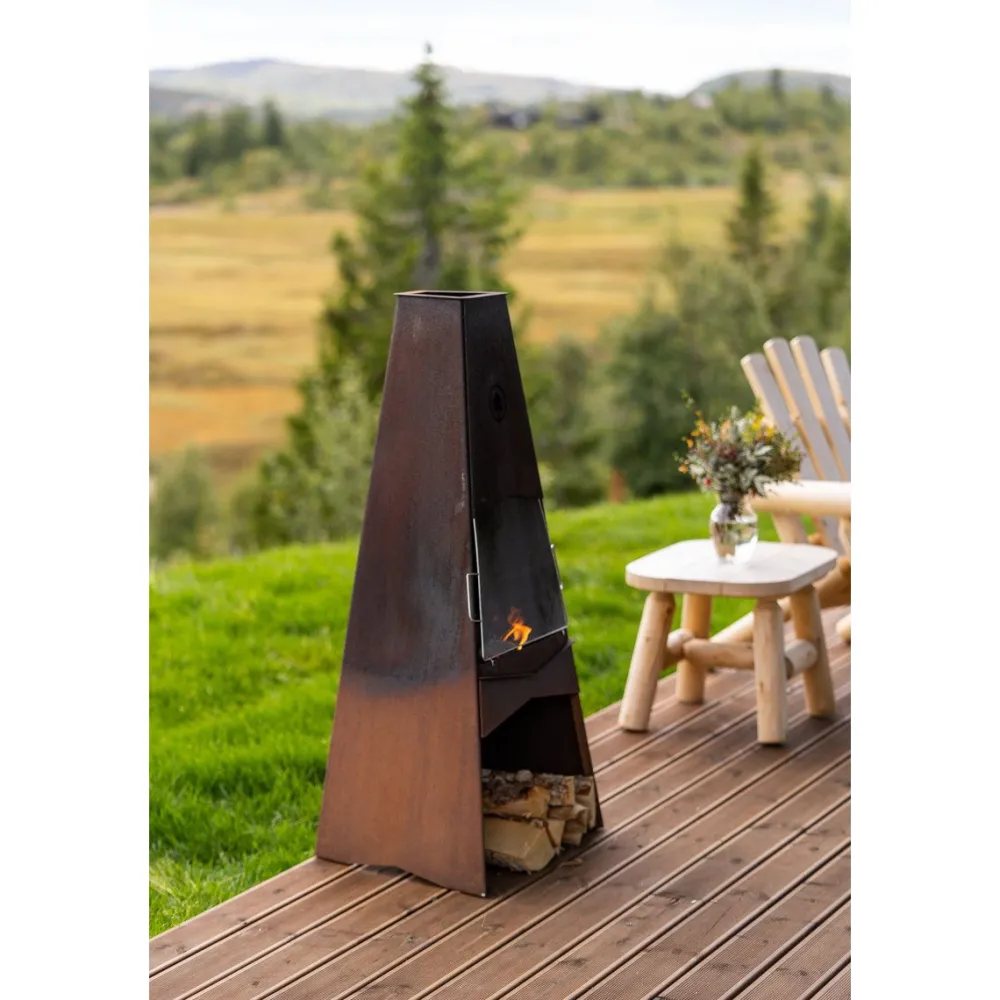 Clearance Ulkotakka 120, 120cm, corten-teräs Pihatakat