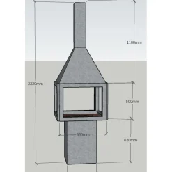 Discount Ulkotakka Puosi 40S 2220x630 mm musta Pihagrillit|Pihatakat