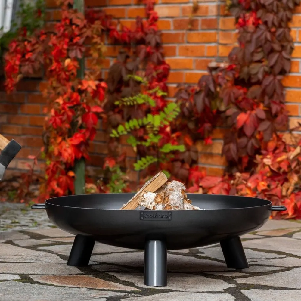 Clearance Ulkotulisija CookKing Bali, Ø60cm, teräs, musta Pihatakat