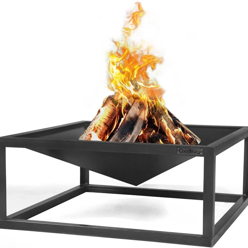Ulkotulisija CookKing Kantikas, 70x70 cm, teräs, musta*Gop Hot