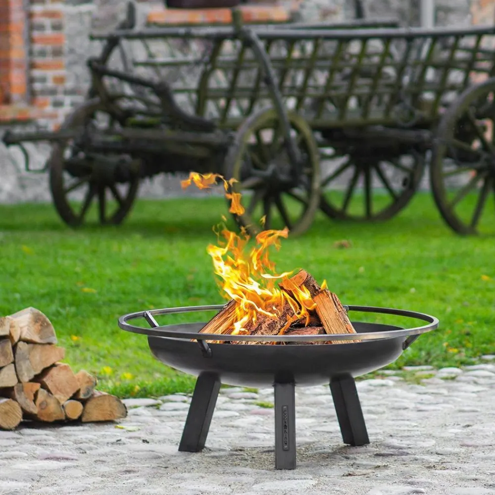 Ulkotulisija CookKing Porto, Ø60cm, teräs, musta Pihatakat