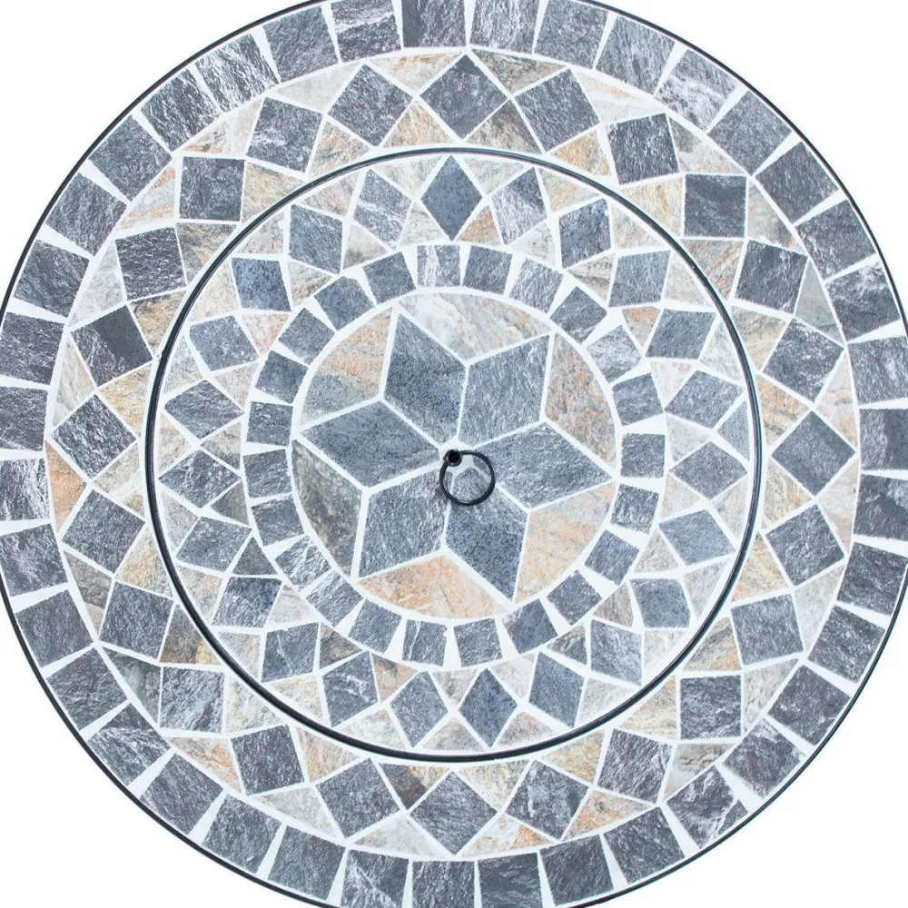 New Ulkotulisija MOSAIC 60x60xK45 cm, harmaa Pihatakat