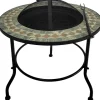 Discount Ulkotulisija MOSAIC Ø90xK50 cm, musta Pihatakat