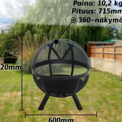 Sale Ulkotulisija Pallo 60cm Pihagrillit|Pihatakat