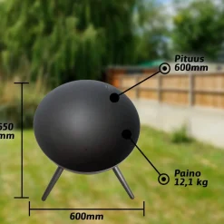Ulkotulisija Tulipesä 60cm Outlet Grillit|Pihagrillit