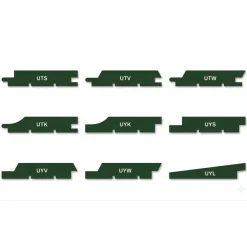 Best Ulkoverhouspaneeli UTV, 23mm, pohjamaalattu, valkoinen, päätypontattu, eri vaihtoehtoja Puutavara
