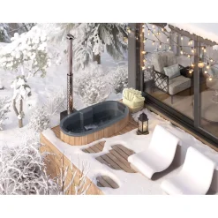 Upotettava kylpytynnyri Tee-se-itse, 185x95cm, ovaali*Baltresto Discount