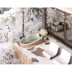Upotettava kylpytynnyri Tee-se-itse, 185x95cm, ovaali*Baltresto Discount