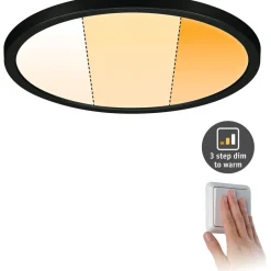 New Upotettava LED-paneeli VariFit Areo, IP44, Ø23cm, 16W, säädettävä värilämpötila, eri värejä Led-Paneelit