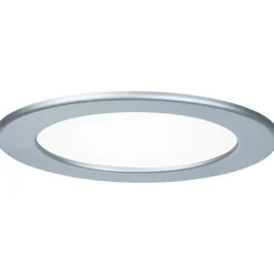 Upotettava LED-paneeli , IP44, Ø17cm, 12W, 4000K, mattakromi Led-Paneelit