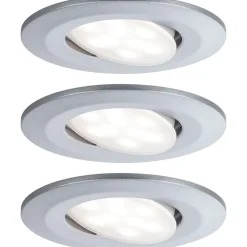 Upotettava LED-valaisin Calla, 3kpl, IP65, Ø90mm, 6W, 530lm, 4000K, eri värejä*Paulmann